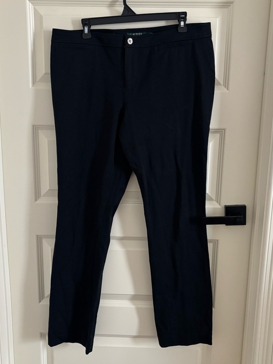 Lauren Ralph Lauren Pants - Lauren Ralph Lauren Black Straight-Leg Womens Pants